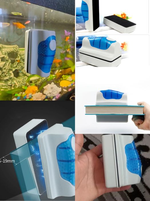 Сверхмагнитная щетка для очистки аквариума,стекол.