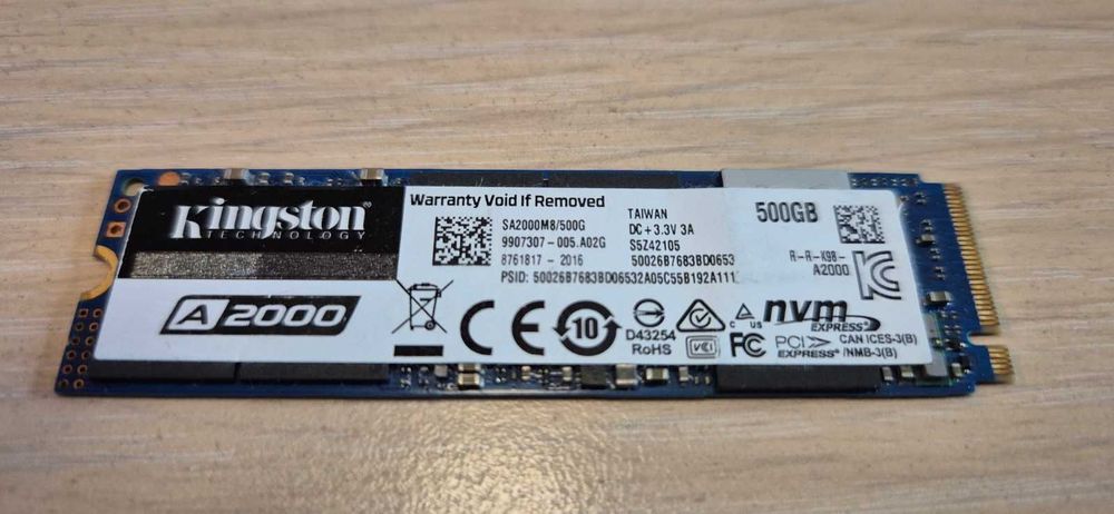 Solid State Drive (SSD) Kingston NV3 - 500 GB