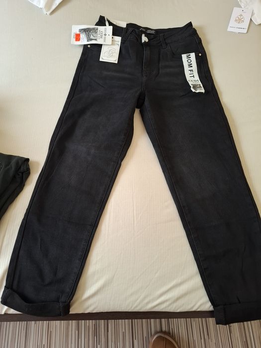 Черни дамски дънки