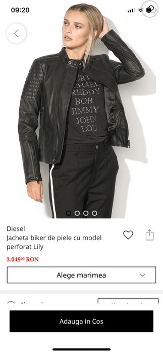 Geaca de piele Diesel marime S