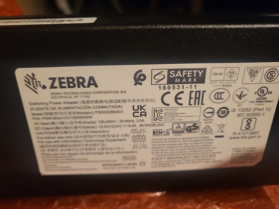 Alimentator sursa ZEBRA PWR-BGA12V108WOWW -