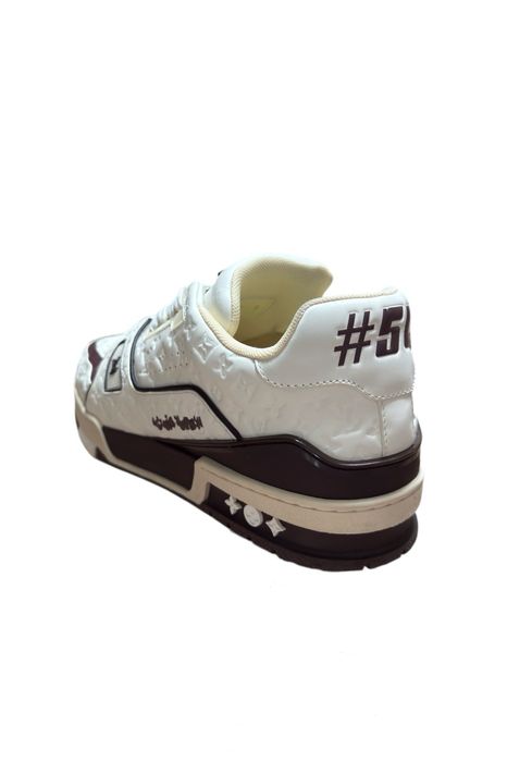 Lv trainers white mocha