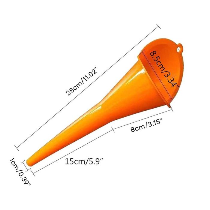 Дълга автомобилна фуния за течности - 28см.