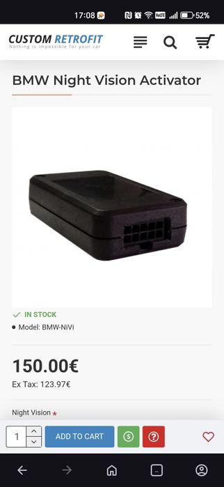 BMW Night Vision Activator