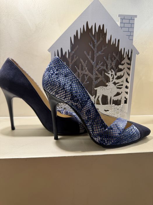 Сини елегантни обувки