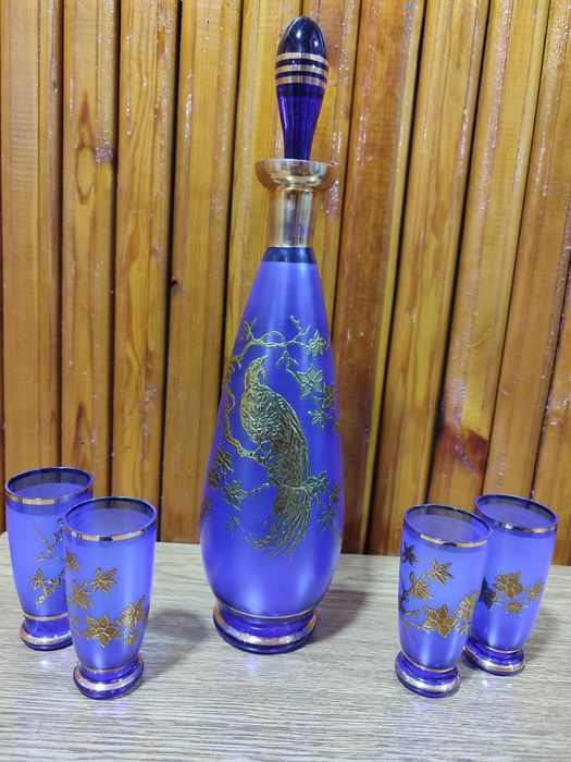 Графин со стаканами Богемия