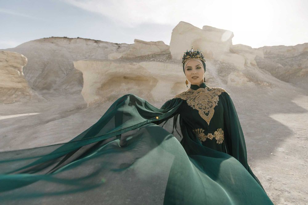 Свадебное платье на никах