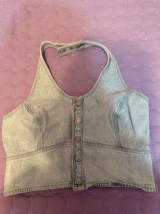 Дамски топ от деним