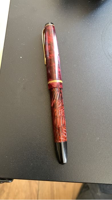 Винтидж немска писалка PROVITAR 14K – златно перо, бутонен пълнител.