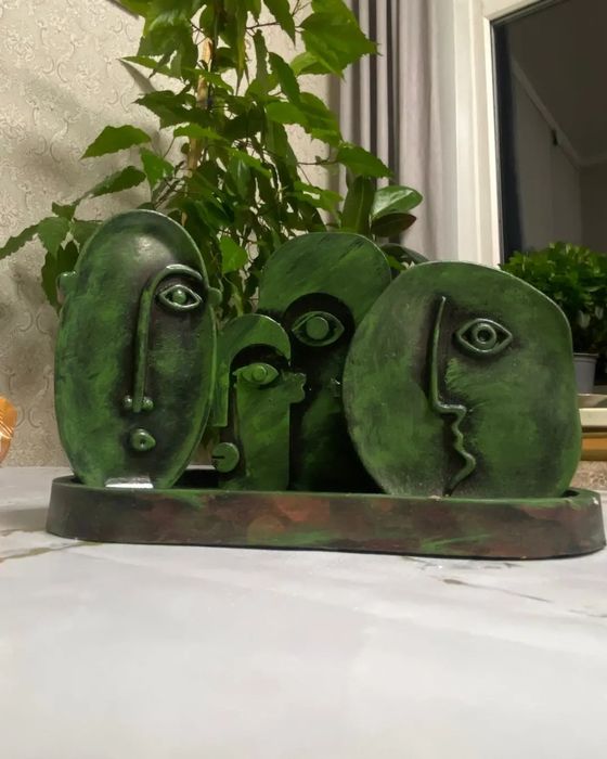 Набор гипсовых фигур "Лица"