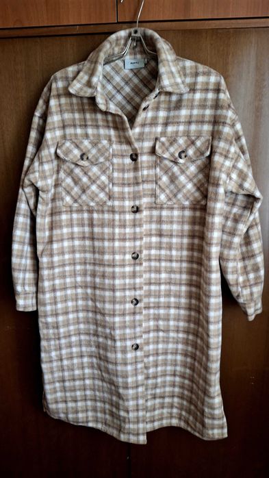 Дамска дълга риза в каре