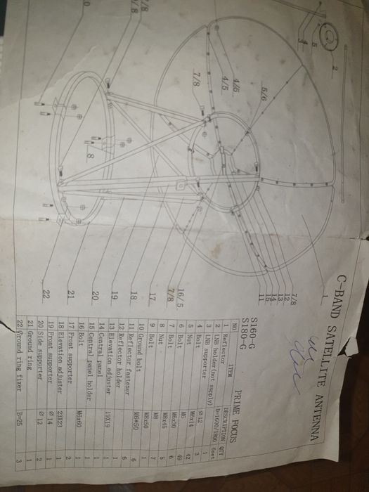 Спутниковая тарелка SVEC.большая ресивером