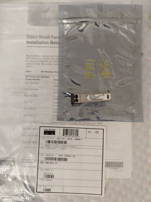 Трансивер Cisco GLC-SX-MM