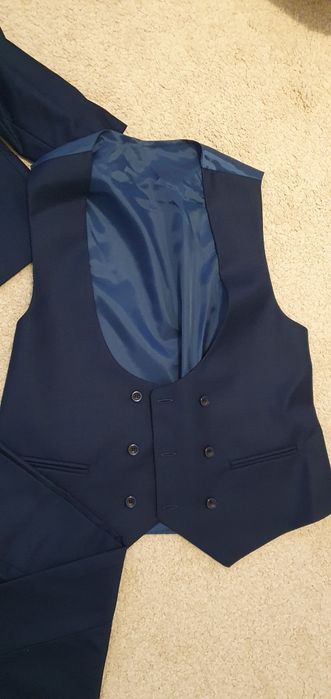 Costum barbati 44 / M / Slim fit / bleumarin