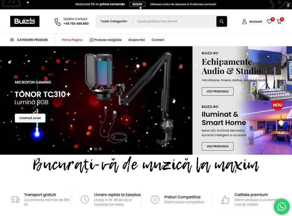 Creare site de prezentare și magazin online pentru afacerea ta