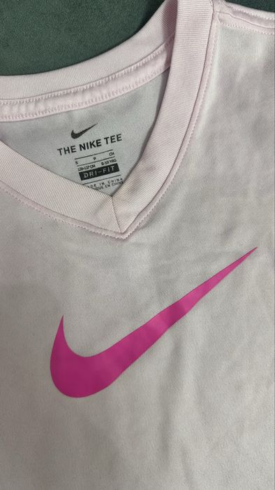 Детска тениска Nike светло розав цвят