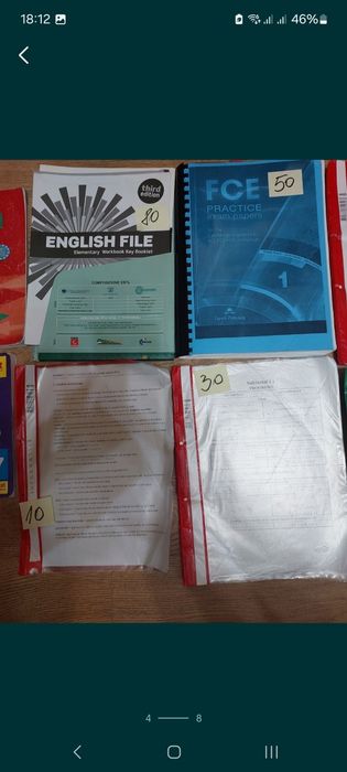 Cărți, culegeri și cursuri de matematică, română și engleză