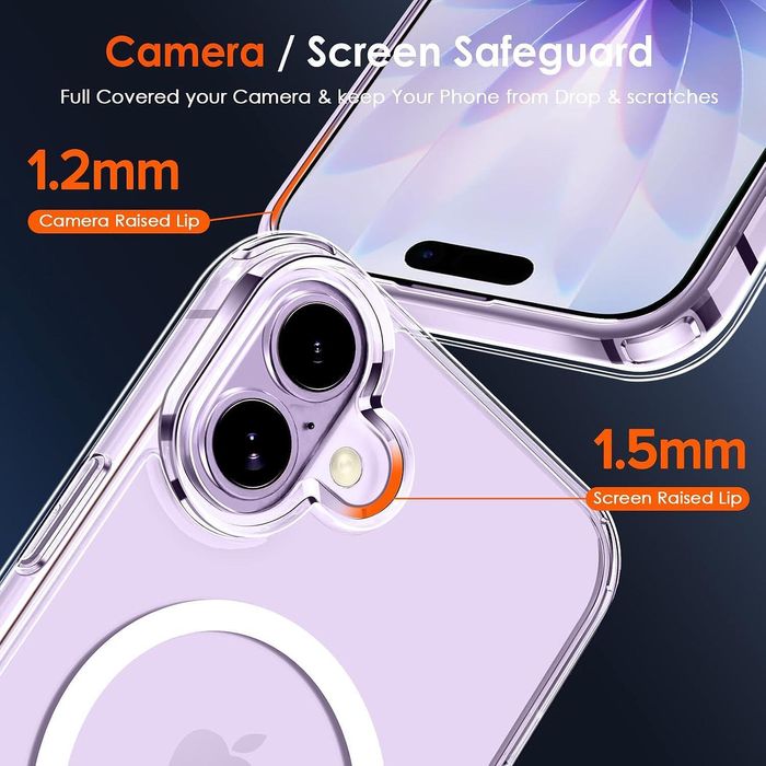 Прозрачен magsafe кейс за apple iphone 17