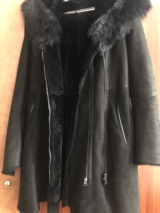 Палто естествен велур