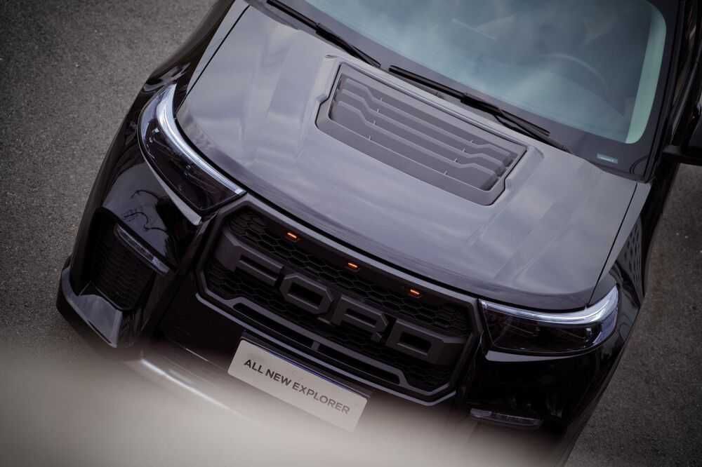 Предна броня, алуминиев капак за Ford Explorer 2020 - 23 Raptor style