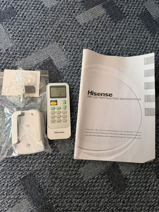 Aer Conditionat portabil HISENSE APC09QC, 9000 BTU, A, Wi-Fi, Inverter, Functie Dezumidificare, kit instalare inclus, Alb