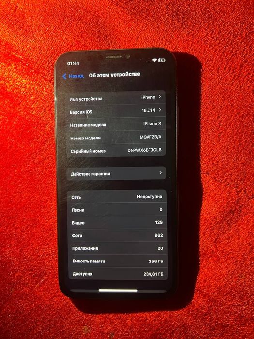 Айфон Х       256г