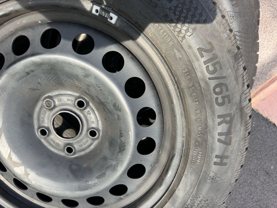 Roti iarna Continental 215/65 R17 99H jante otel VW 5x112