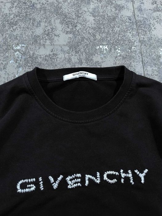 Givenchy Asymmetrical Embroidered Logo Bluza Swag Opium