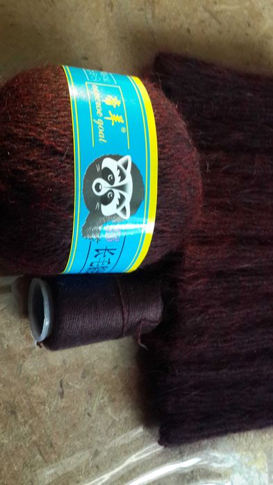 Пряжа для вязания. Пух норки.