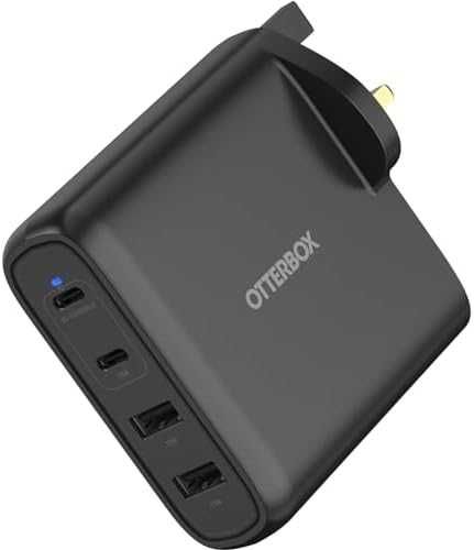 Ново Бързо и Устойчиво 4-портово Зарядно - USB-C/A, 100W, OtterBox
