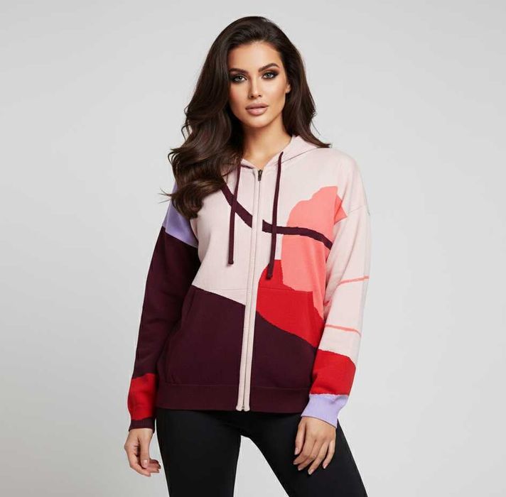 Ivko Knitted Zip Hoodie - Оригинално дамско плетено горнище р-р 40 / L