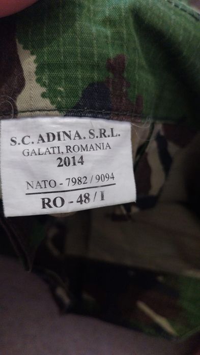 Scurtă ținută ristop pădure camuflaj