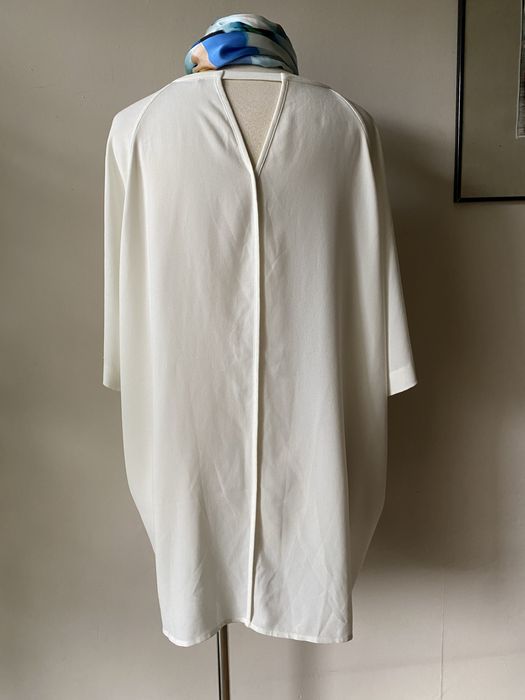 Бяла, прозрачна блуза с къс ръкав 2ND Day, L; Windsor XL