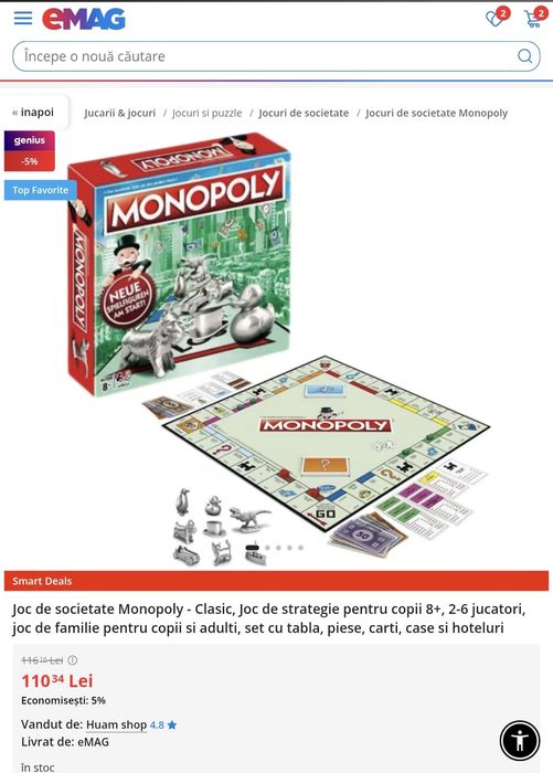 Joc Monopoly Clasic , nou
