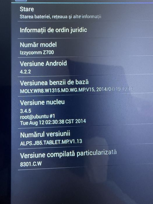 Vând tabletă E-Boda – model Z700