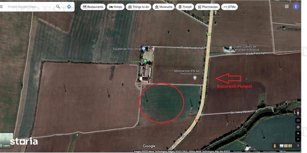 Vanzare teren, 10.000mp , in Snagov, adiacent DN 1, Bucuresti - Ploies