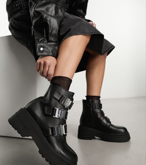 Tommy Jeans cizme de piele