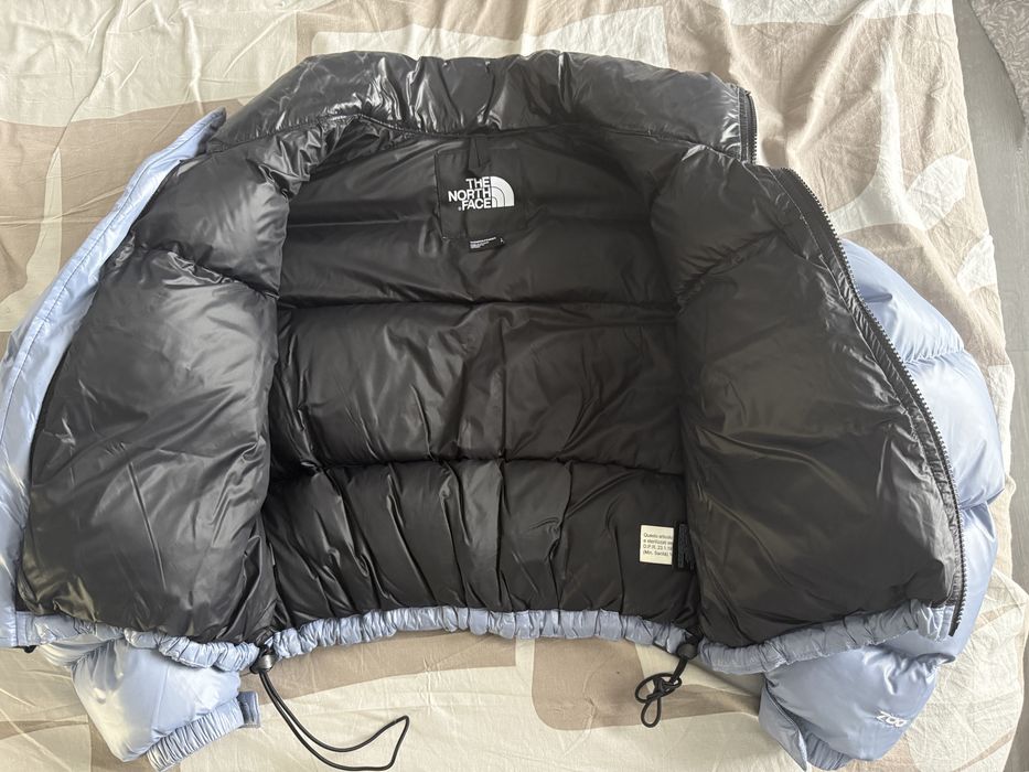 Geaca de iarna The North Face 700 scurta albastra