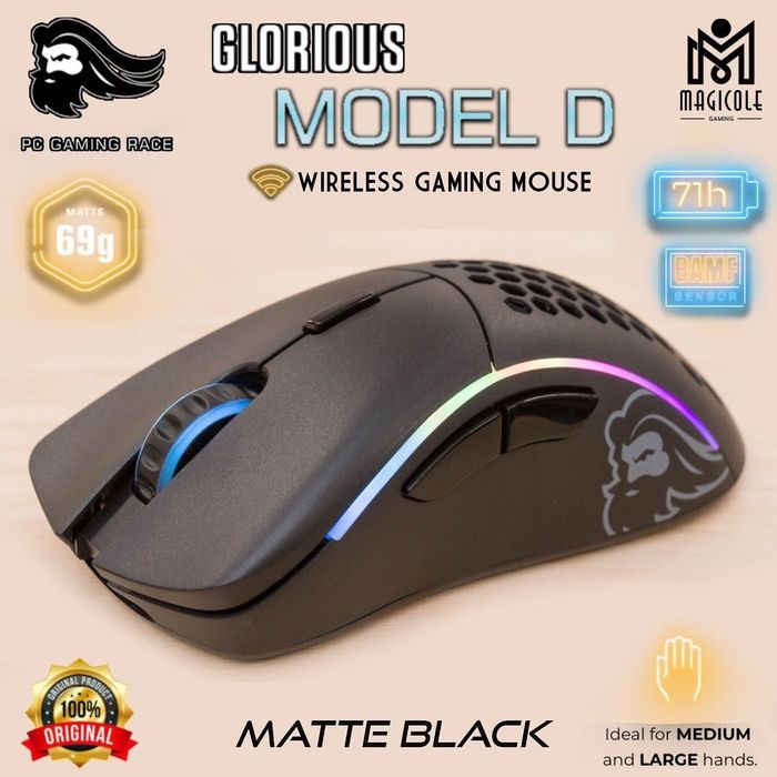Glorious model D Wireless Беспроводная мышка/мышь  (69 грамм,DPI 19K)