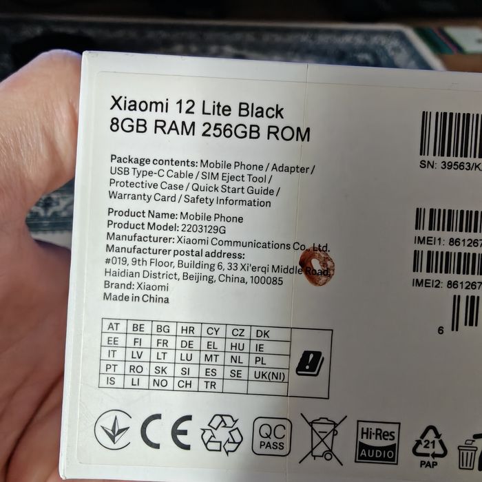 Xiaomi 12 lite 8/256