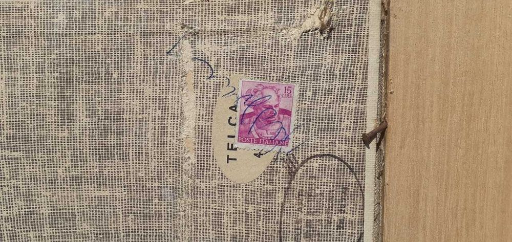 Tablou vechi - carutas - nesemnat