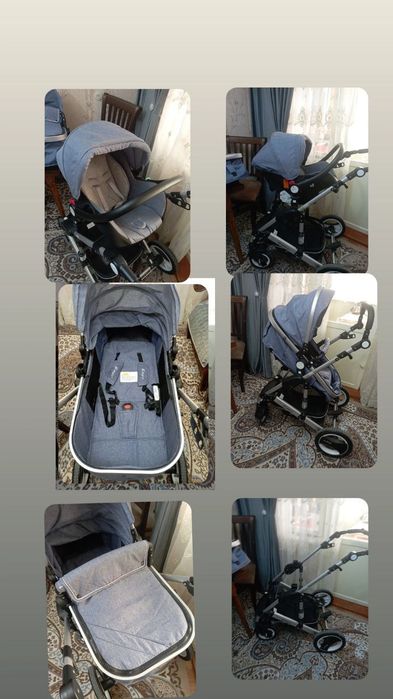 Детская коляска 3 в 1 — отличное состояние