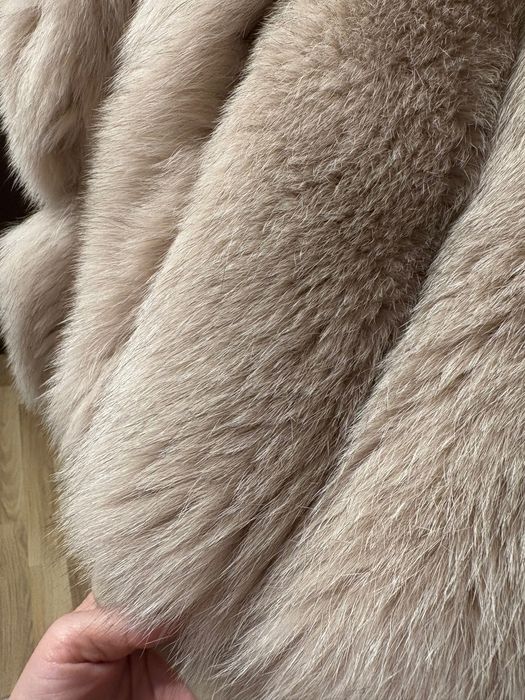 Дамско яке от естествена кожа и естествен пух