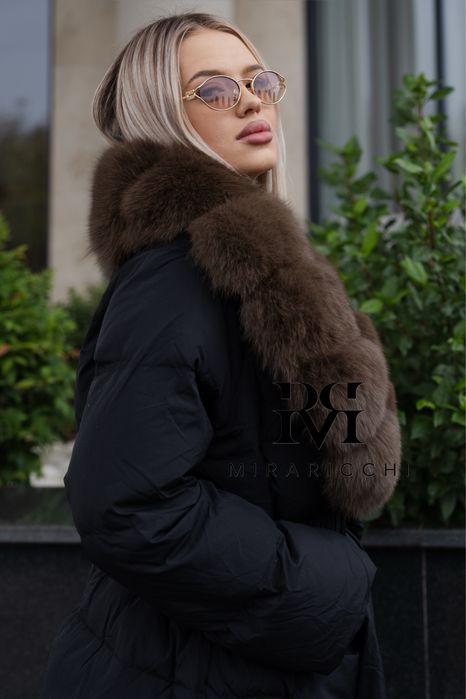 Geaca Medie Blana Naturala