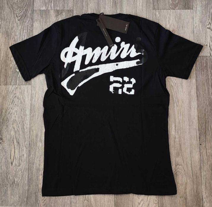 Нова мъжка тениска фланелка Amiri блуза фланелка памук heron