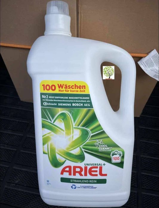 Перилен препарат гел Ariel Universal+ / Color+ – 5 литра, 100 пранета