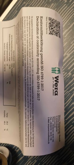 WERA 05075620001 cheie dinamometrica 10-50Nm 1/2" Click-Torque C1