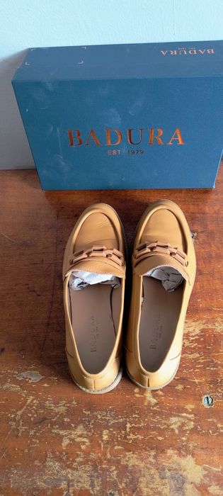 НОВИ Кожени Лоуфъри BADURA, Размер 41. Директно от Мадрид!