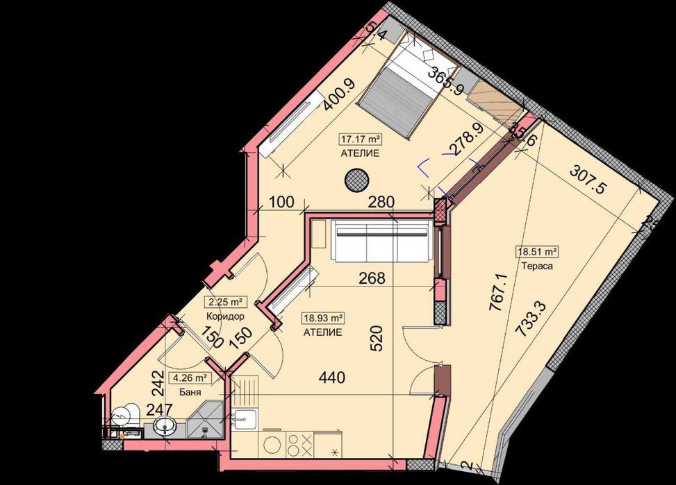 Продава се Двустаен апартамент в Варна, Бриз - 78 кв.м за 1411 €/кв.м - Снимка #1