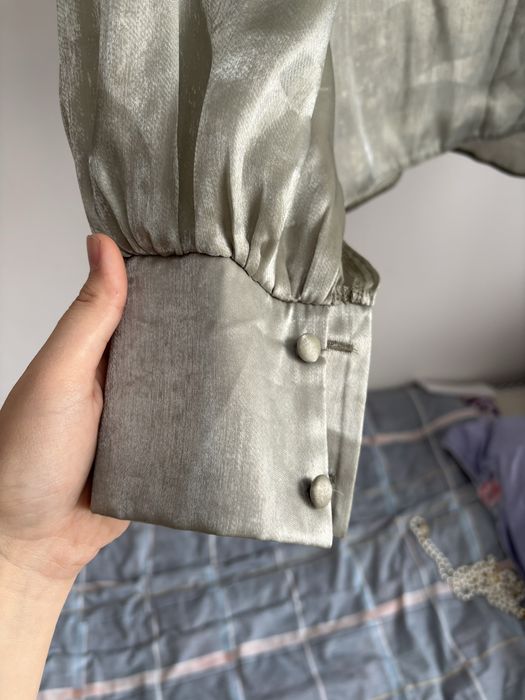 Нежно-зеленая блузка (44–46)